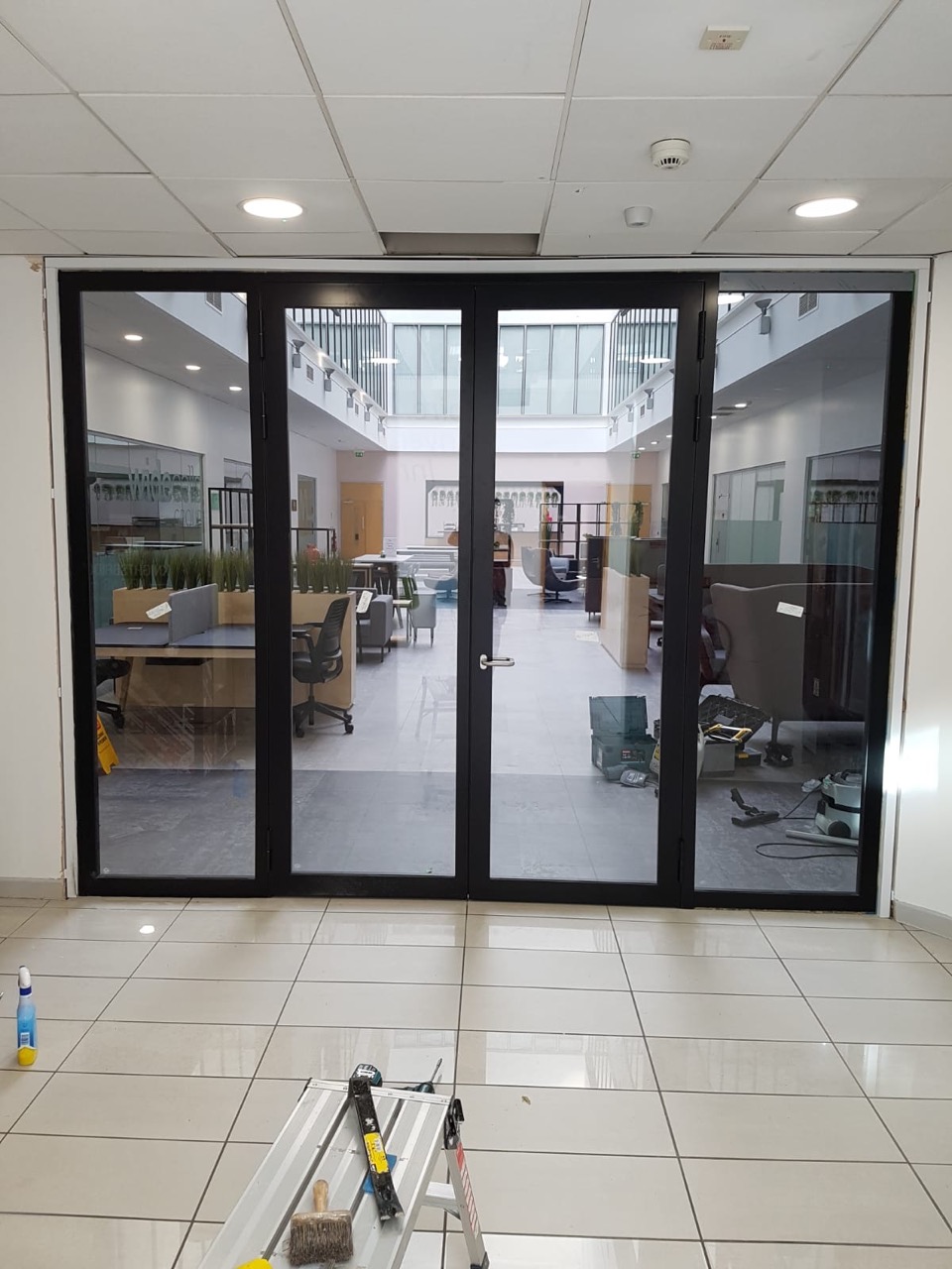 Glass Fire Doors Compass Partitions Glazed Partitioning Supplier